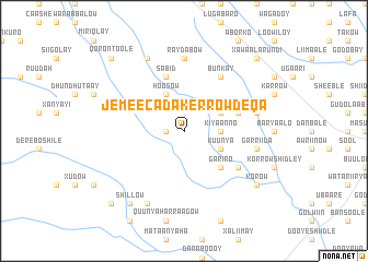 map of Jemeecada Kerrow Deqa