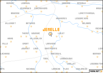 map of Jemelle
