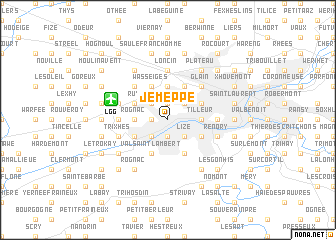 map of Jemeppe