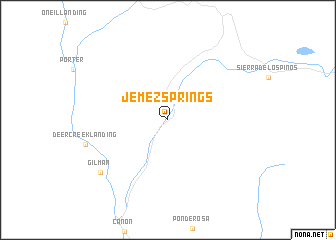 map of Jemez Springs