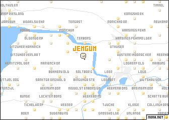 map of Jemgum