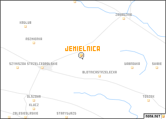 map of Jemielnica