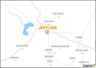 Jemtland (United States - USA) map - nona.net