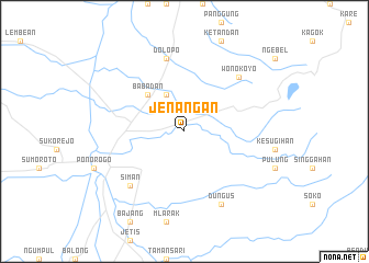 map of Jenangan