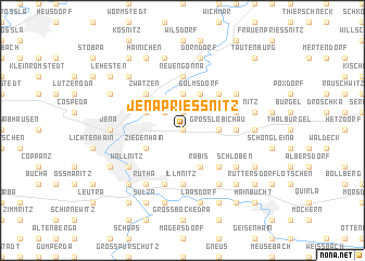 map of Jenaprießnitz