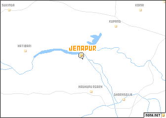 map of Jenāpur