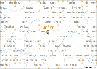 map of Jeneč