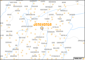 map of Jenewonda