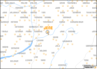 map of Jene