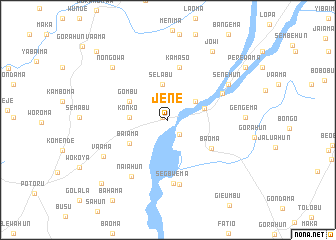 map of Jene