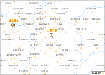 map of Jene