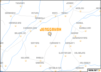 map of Jenggawah