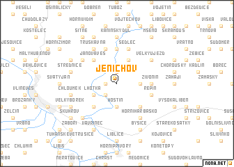 map of Jenichov