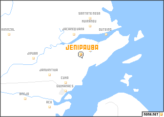 map of Jenipaúba