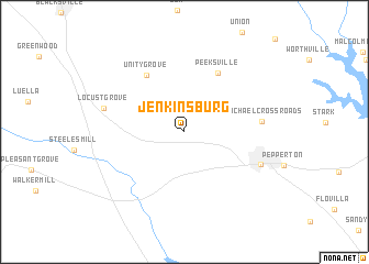 map of Jenkinsburg