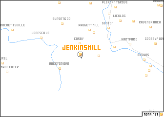 map of Jenkins Mill