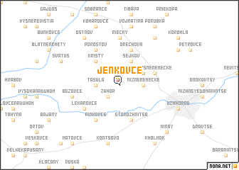 map of Jenkovce