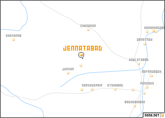 map of Jennatābād