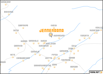 map of Jenne Maana