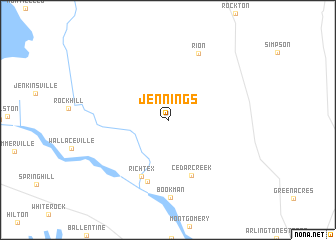 map of Jennings