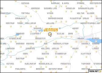 map of Jennum