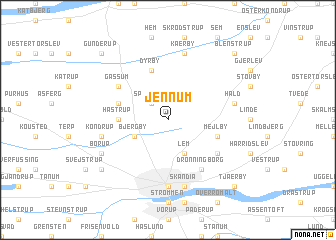 map of Jennum