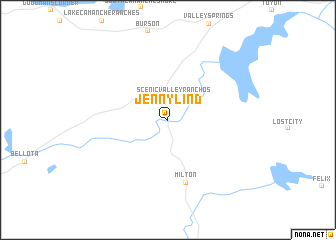 map of Jenny Lind