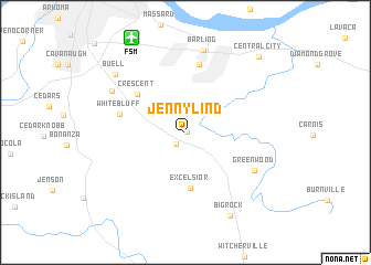 map of Jenny Lind