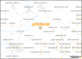 map of Jenőmajor