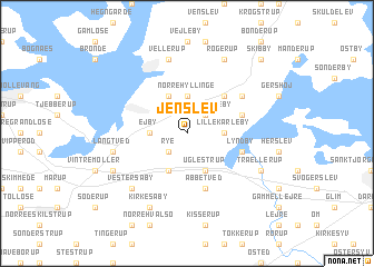 map of Jenslev