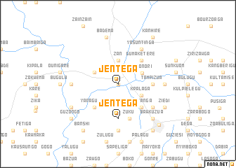 map of Jentega