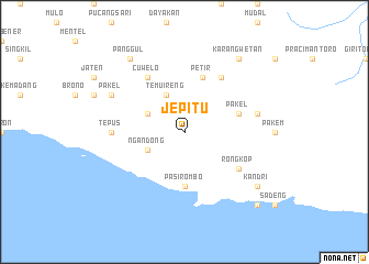 map of Jepitu