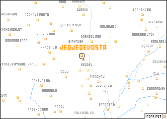 map of Jeqjeq-e Vostá