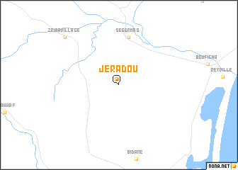 map of Jeradou