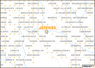 map of Jeremías
