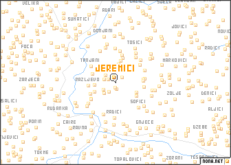 map of Jeremići