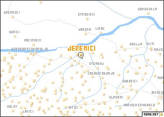 map of Jeremići