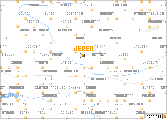 map of Jeřeň