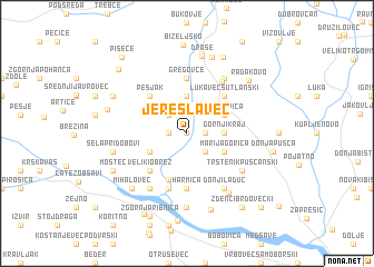 map of Jereslavec