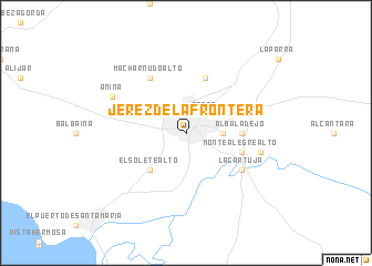 map of Jerez de la Frontera