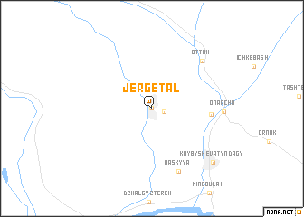 map of Jergetal