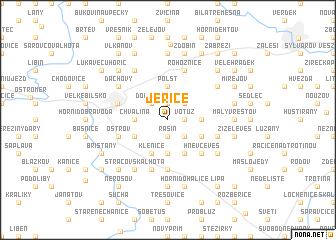 map of Jeřice