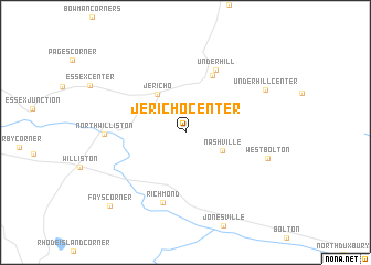 map of Jericho Center