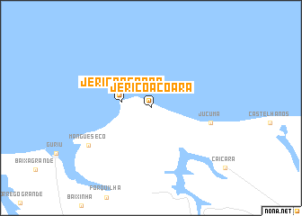 map of Jericoacoara