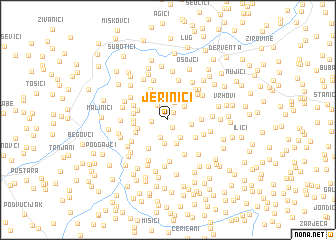 map of Jerinići