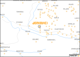 map of Jerkovići