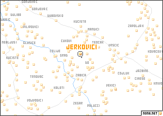 map of Jerkovići