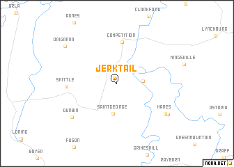 map of Jerktail