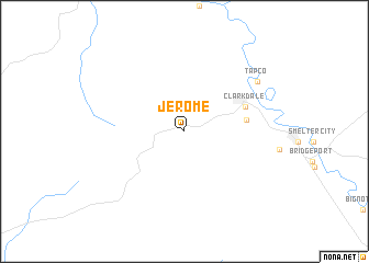 map of Jerome