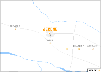 map of Jerome